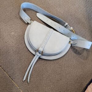 UNIVERSAL THREAD Blue Faux Leather Suede Fanny Hip Pack